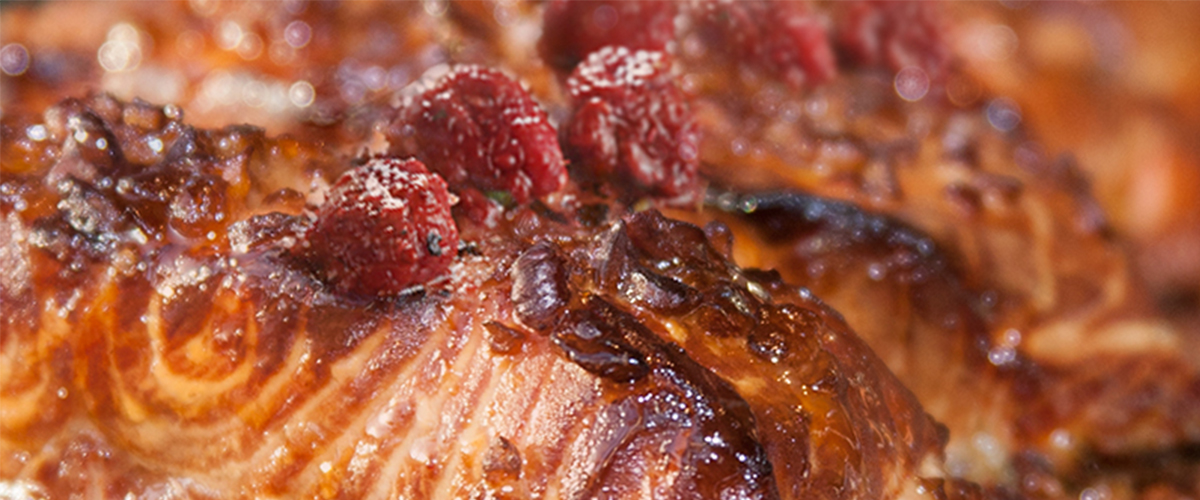 Graham Rahal's Raspberry Glazed Salmon