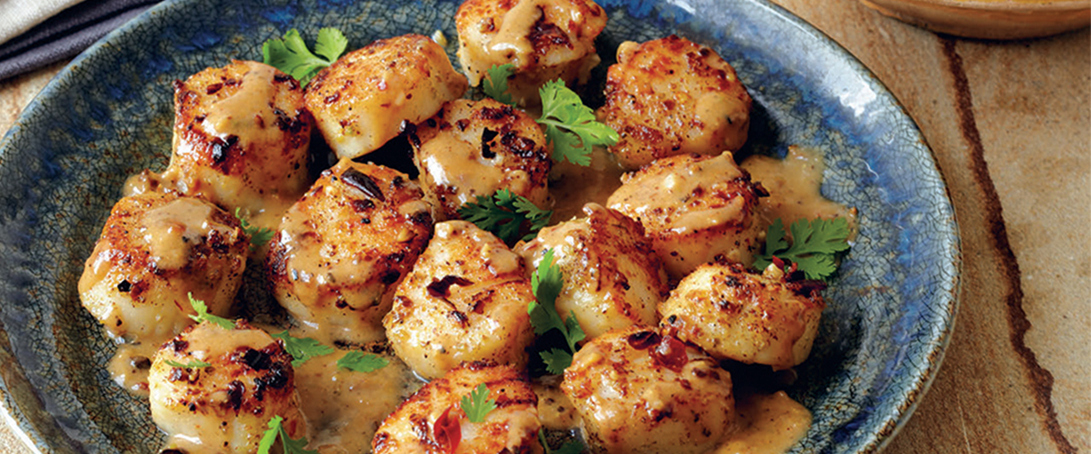 Raghavan Iyer's Cardamom Fennel Scallops