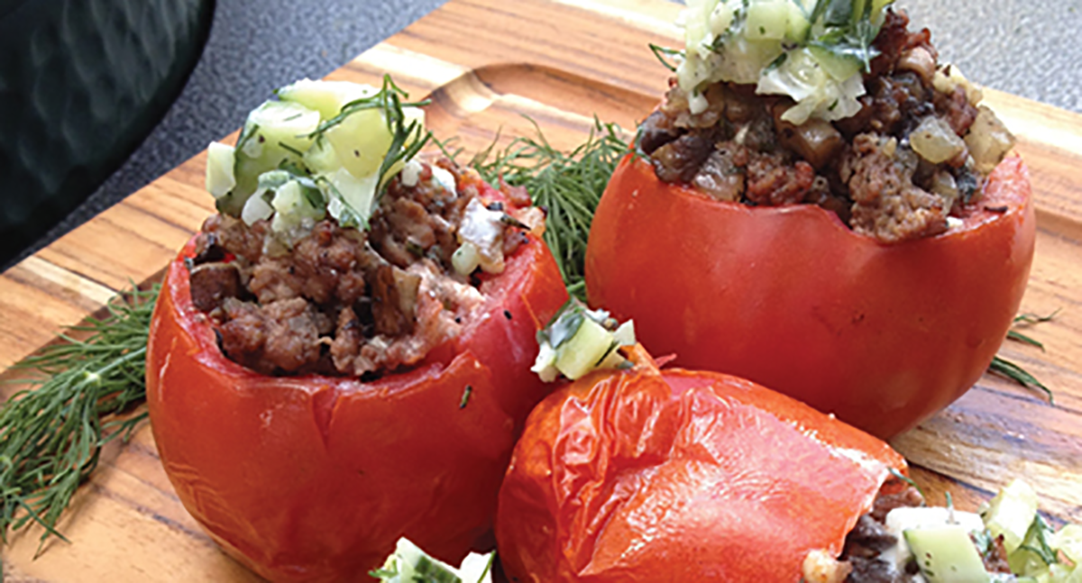 Linkie Marais' Greek Stuffed Tomatoes