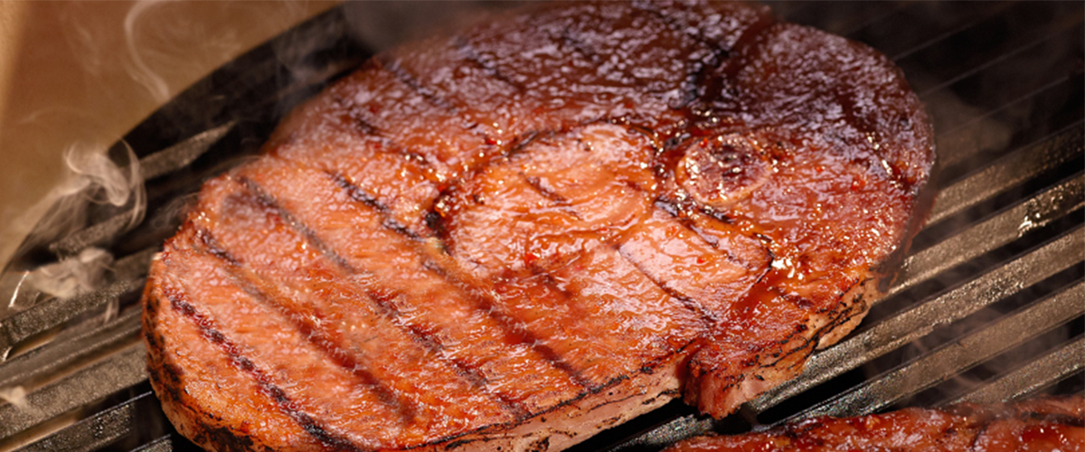 Ham Steak with Jalapeño Glaze