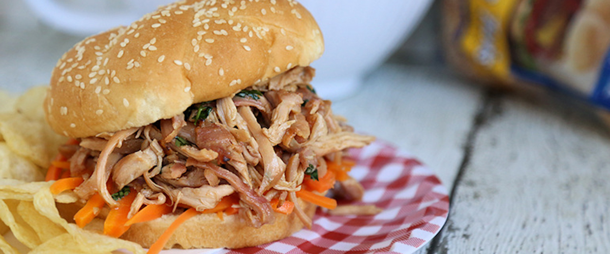 Thai Pulled Chicken Sandwich