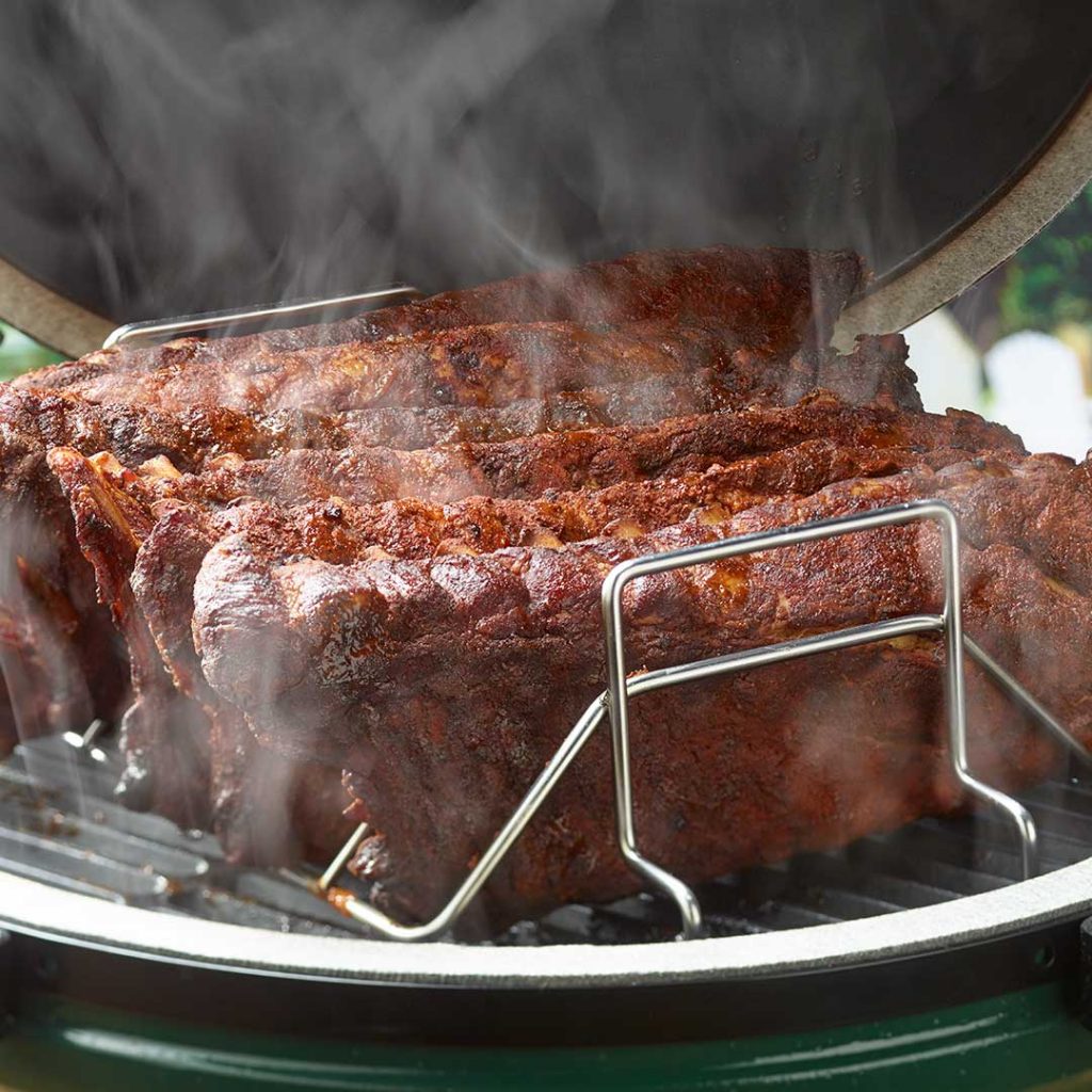 Ribs on the Big Green Egg