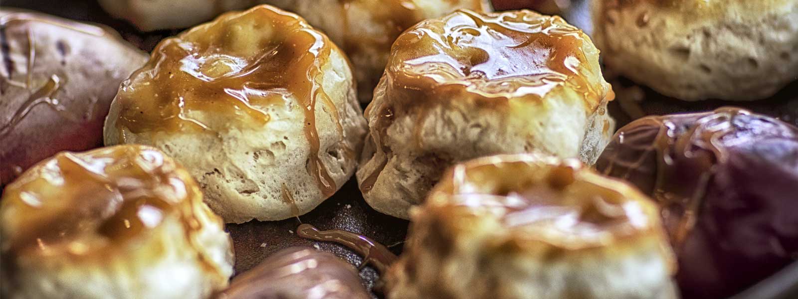 Butterscotch Biscuits made to perfection on the Big Green Egg