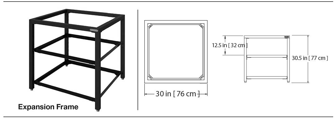 Modular Nest Expansion Frame for Big Green Egg