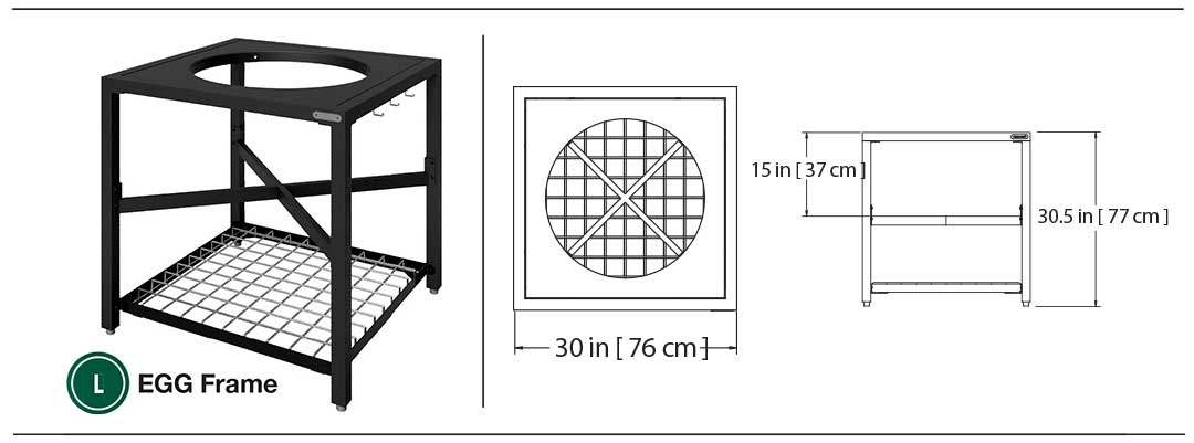 Modular Nest Frame for Large Big Green Egg