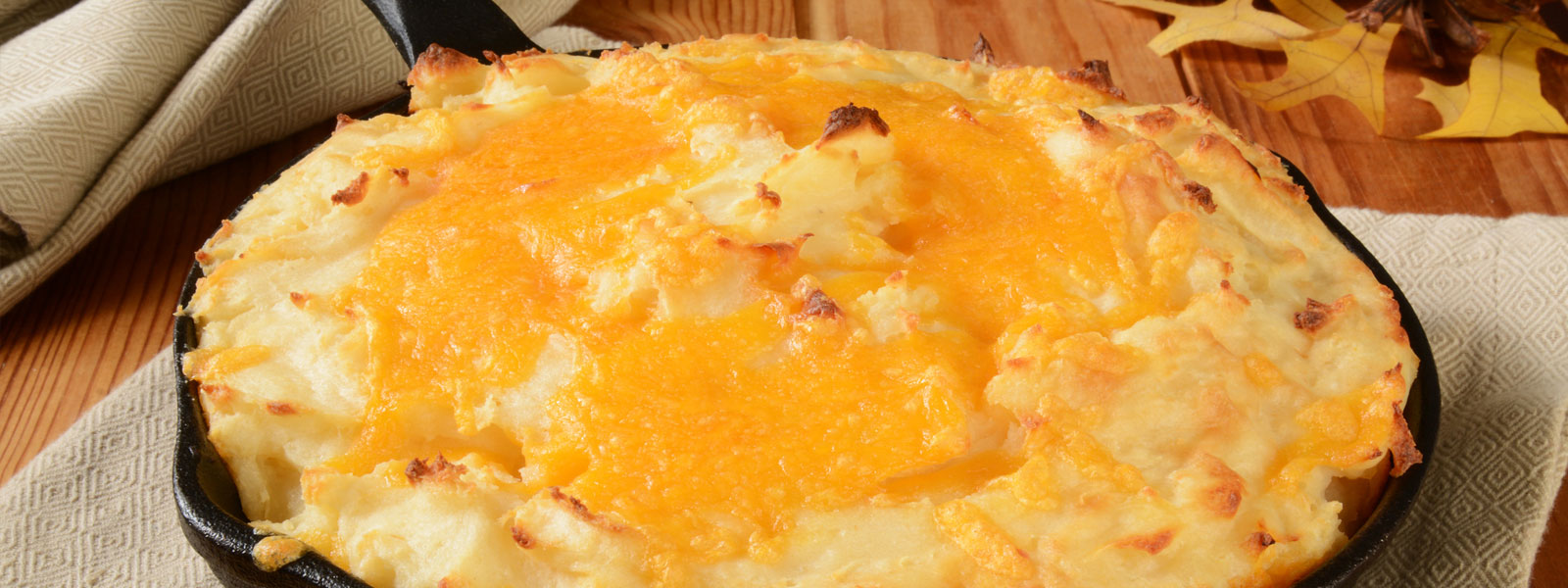 Turkey Shepherd's Pie baked on the Big Green Egg