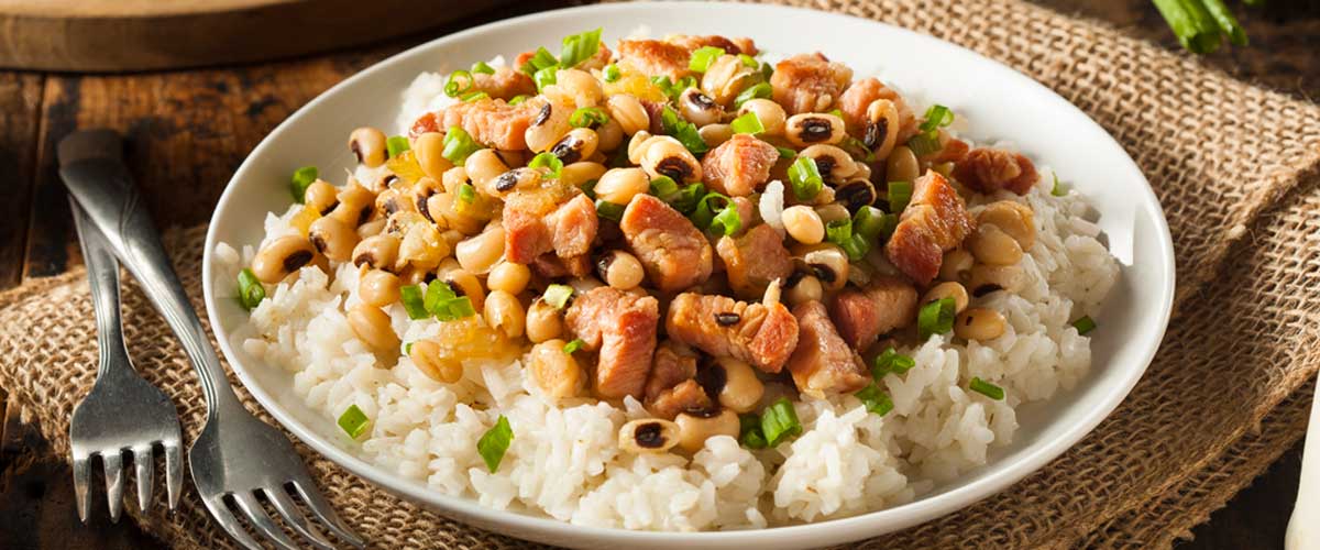 Hoppin' John Black-Eyed Peas recipes for New Years Day