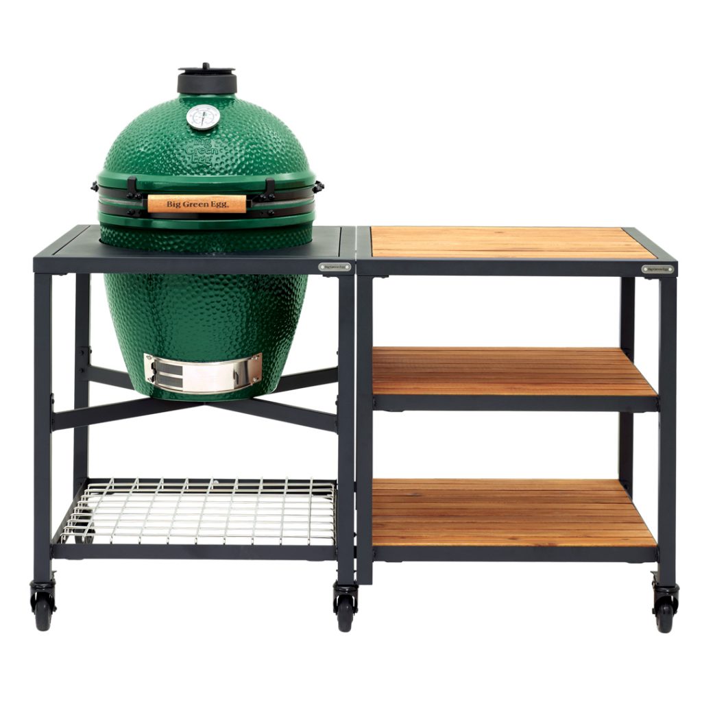 Large Big Green Egg in Modular Nest