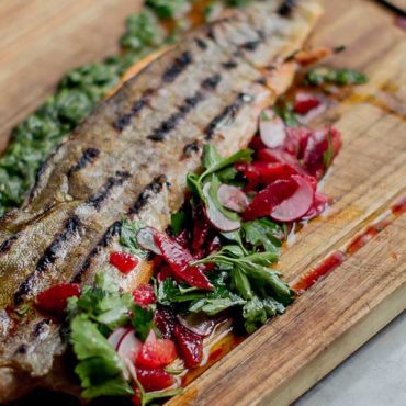 Arctic Char with Blood Orange Salad