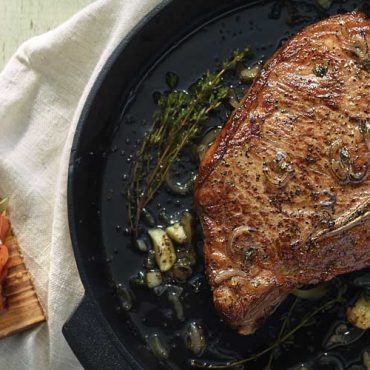 Cast Iron Seared T-Bone Steak