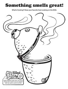 Big Green Egg Coloring Pages and Games