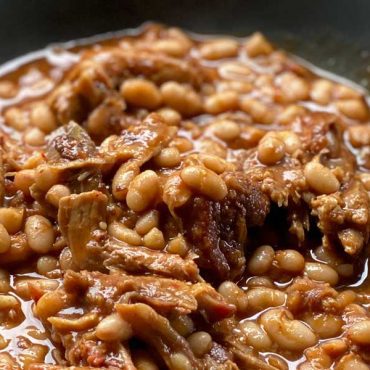 Pulled pork Baked Beans