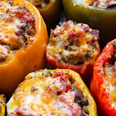 Bison Stuffed Peppers