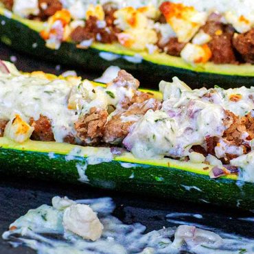 Greek Zucchini Boats