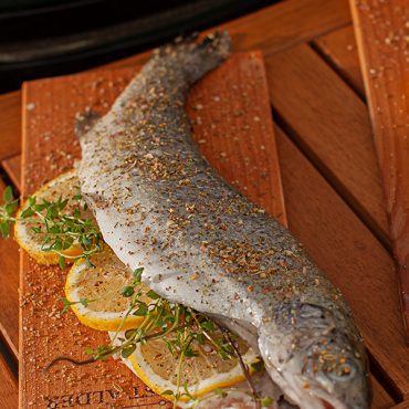 Cedar Planked Trout