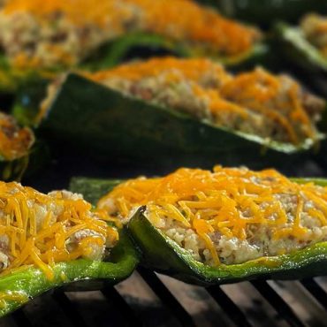 Cilantro Grits Stuffed Poblano Peppers