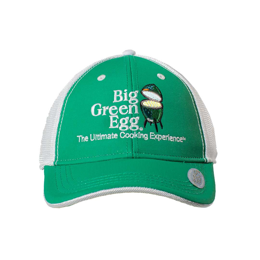 Big Green Egg UPF 50+ Logo Cap – Green/White - Front View