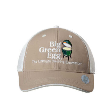 Big Green Egg UPF 50+ Logo Cap – Khaki/White - Front View