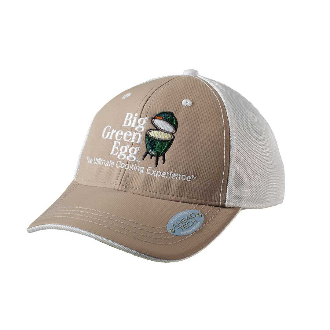 Big Green Egg UPF 50+ Logo Cap – Khaki/White - Side View