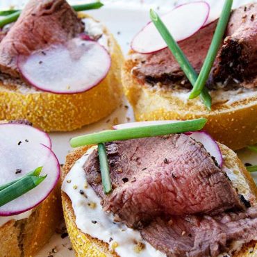 Beef Tenderloin Crostini