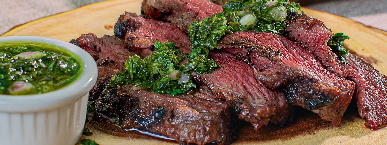 Reverse-Seared Picanha with Chimichurri