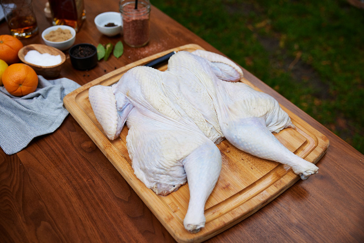 Spatchcock Turkey on Big Green Egg