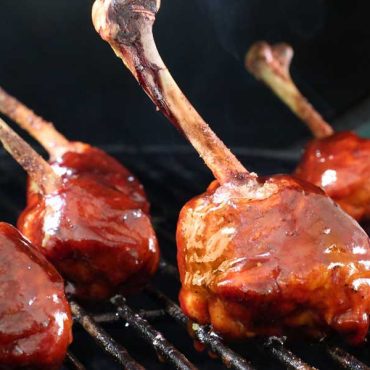 Chicken Lollipops on Big Green Egg