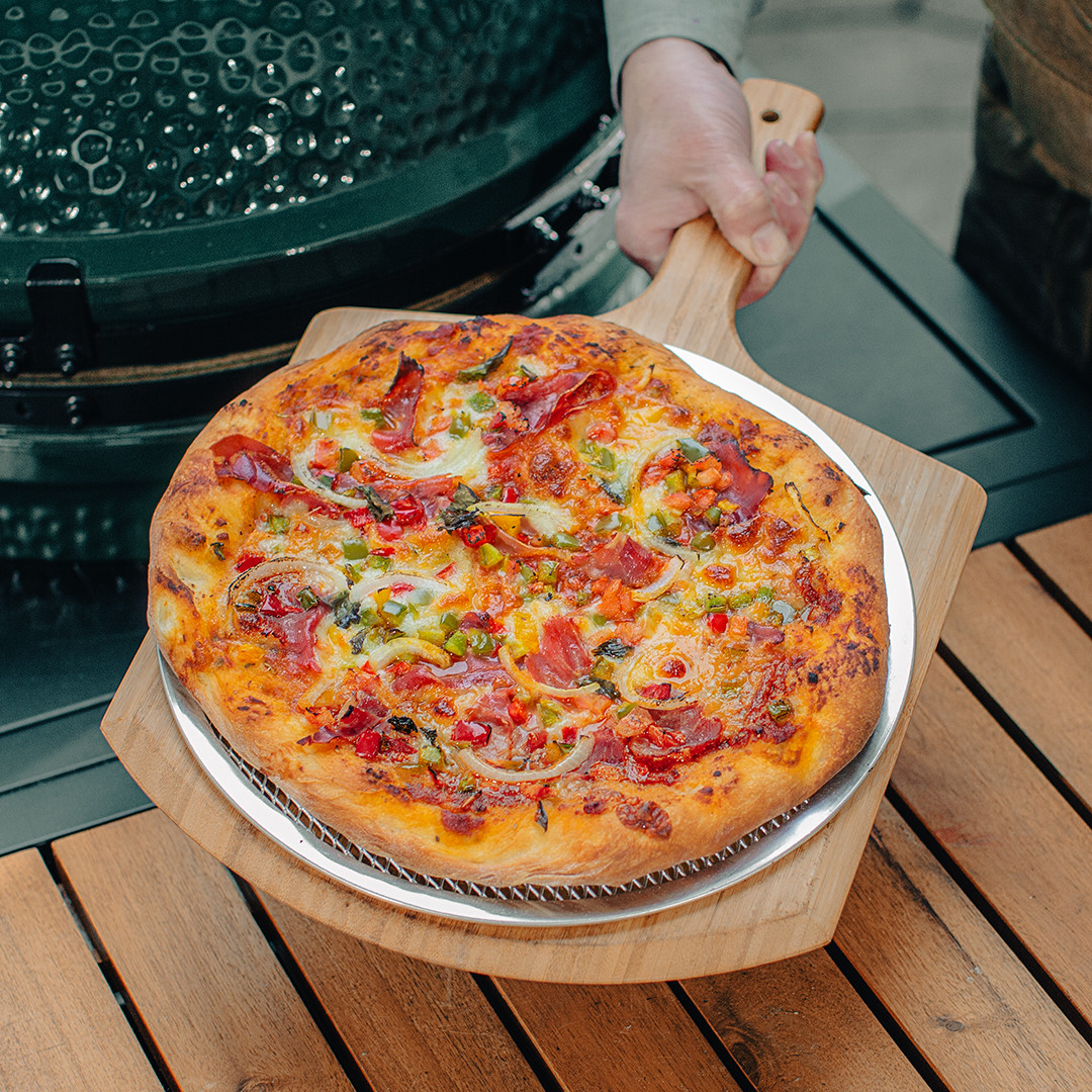 Bamboo Wood Pizza Peel and Screen