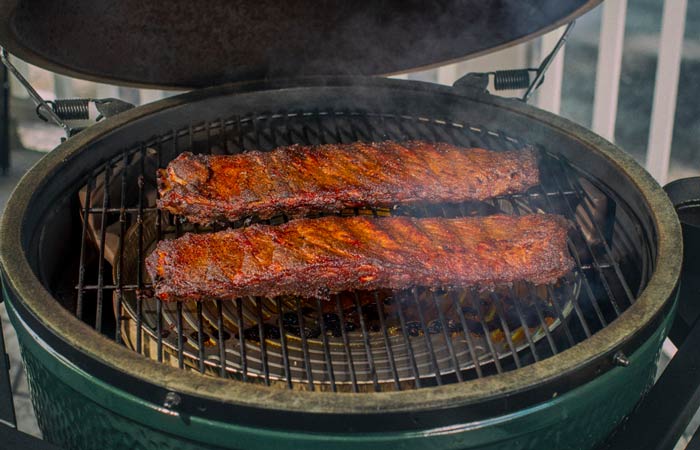 Ribs on the Big Green Egg