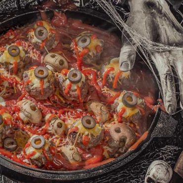 Creepy meatball eyeballs