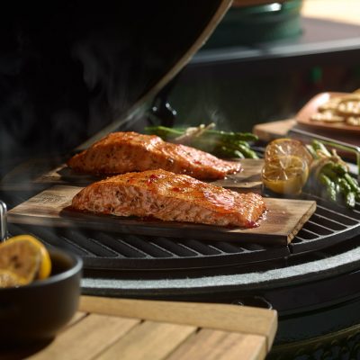 Salmon on Plank